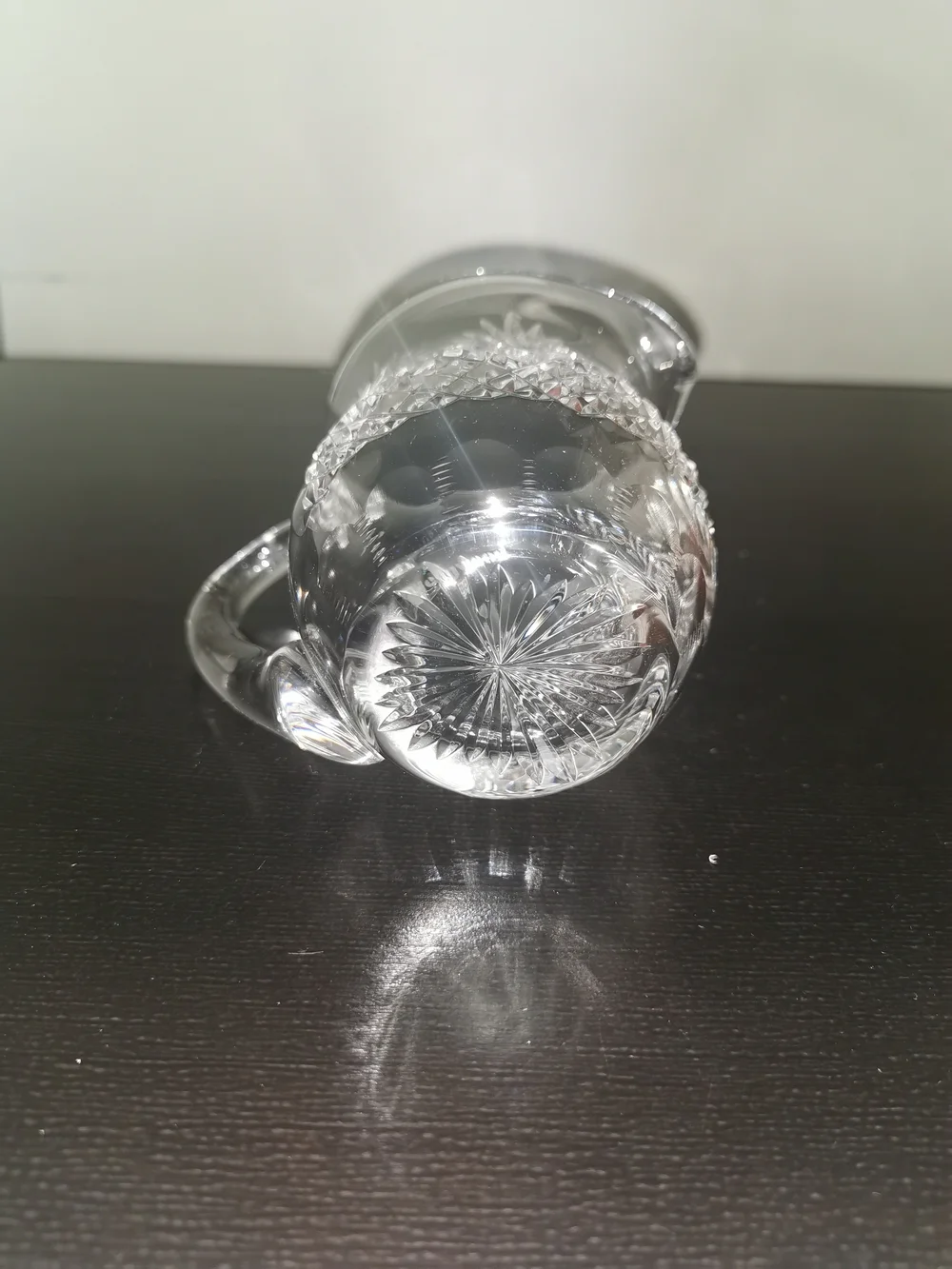 Wedgwood Majesty Crystal Open Sugar Bowl and Creamer Set